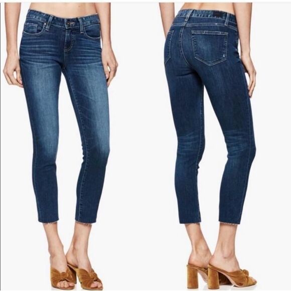 NWOT Paige Skyline Crop Jeans - Size 26 Blue - Picture 1 of 11